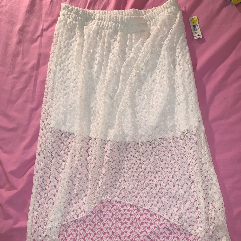 low high crochet skirt XL — NEVER WORN